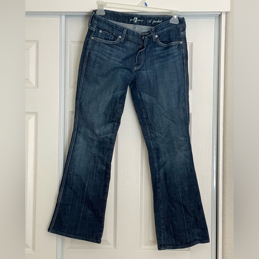 7 for All Mankind “A” Pocket Bootcut Premium Jeans Size 32 or women’s size 12